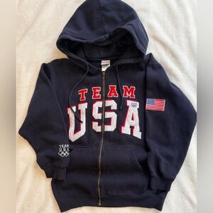 Team USA Official Olympic Merchandise full zip hoodie.